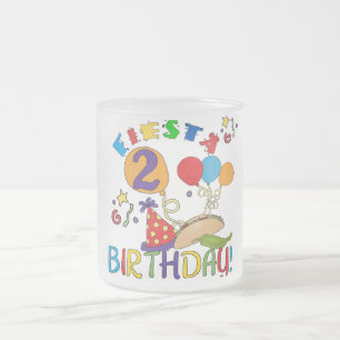 Fiesta 2nd Birthday T shirts and Gifts Frosted Glass Coffee Mug