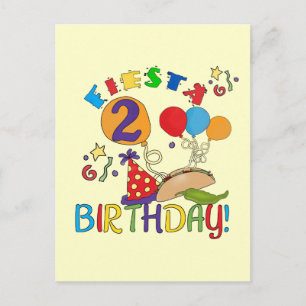 Fiesta 2nd Birthday T shirts and Gifts Postcard