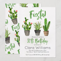 Fiesta 30th Birthday Invitation