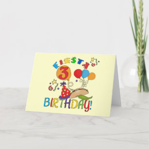 Fiesta 3rd Birthday T-shirts and Gifts Card