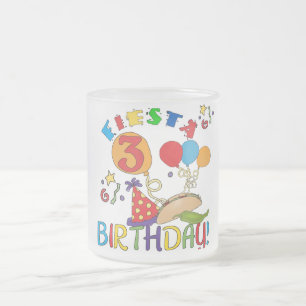Fiesta 3rd Birthday T-shirts and Gifts Frosted Glass Coffee Mug