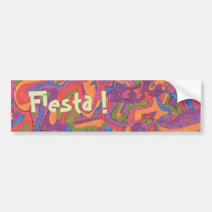 Fiesta, Abstract Bumper Sticker