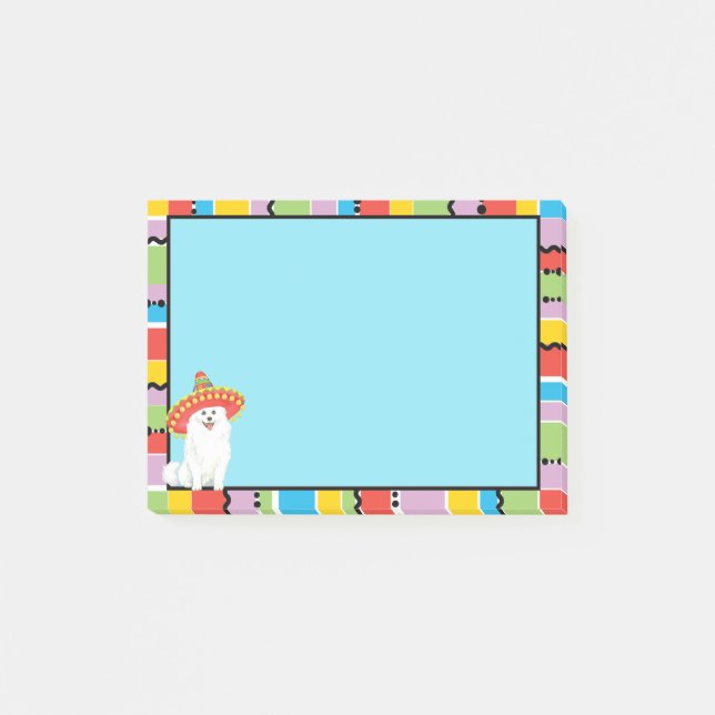 Fiesta American Eskimo Dog Post-it Notes (Front)