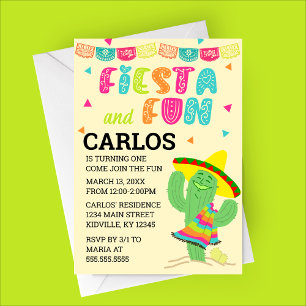 Fiesta and Fun Birthday Party Invitation