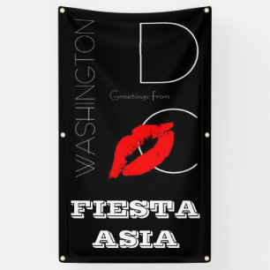 Fiesta Asia Washington DC Red Lipstick Kiss Banner