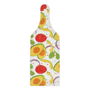 Fiesta Avocado Salad Pattern Cutting Board