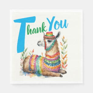 Fiesta Baby Boy Muchacho Shower Partyware Llama Napkin