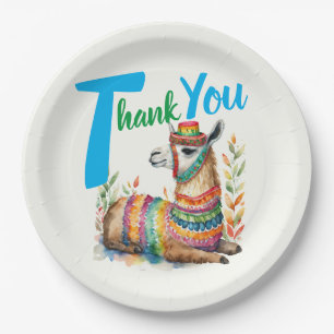 Fiesta Baby Boy Muchacho Shower Partyware Llama Paper Plate