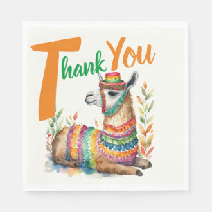 Fiesta Baby Boy or Girl Shower Partyware Llama Napkin