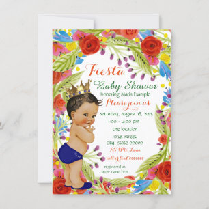 Fiesta Baby Boy Shower Invitation