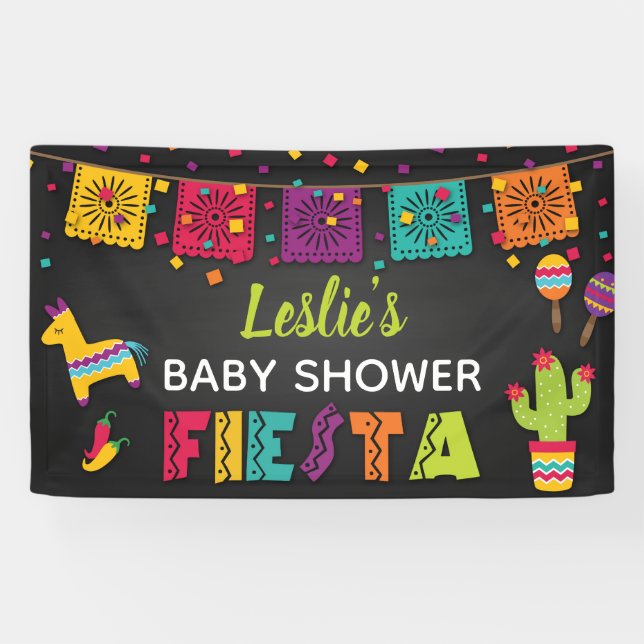 Fiesta Baby Shower Banner (Horizontal)
