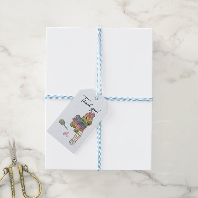 Fiesta Baby Shower  Gift Tags (With Twine)