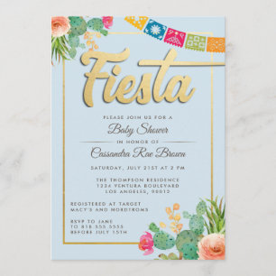 Fiesta Baby Shower Invitation