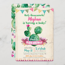 Fiesta Baby Shower Invitation