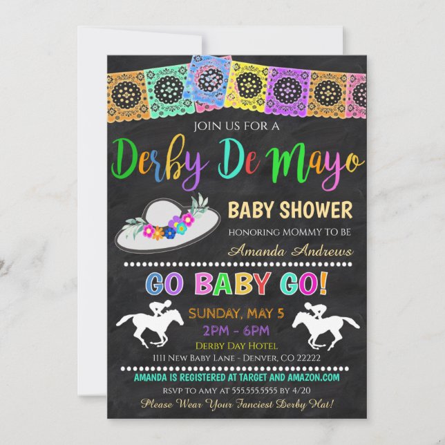 Fiesta Baby Shower Invitation (Front)