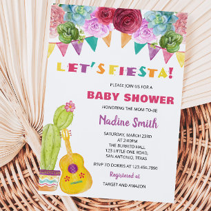 Fiesta Baby Shower Invitation