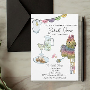 Fiesta Baby Shower  Invitation