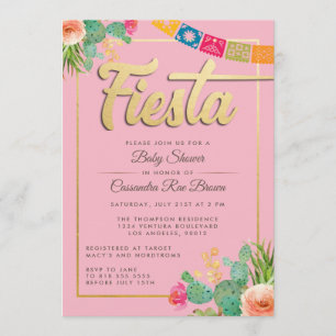 Fiesta Baby Shower Invitation