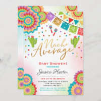 Fiesta Baby Shower Invitation Nacho Average Shower