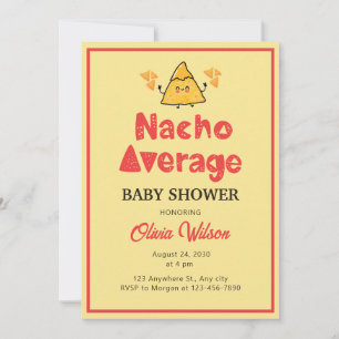 Fiesta Baby Shower Invitation Nacho Average Shower