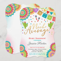 Fiesta Baby Shower Invitation Nacho Average Shower