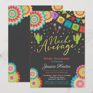 Fiesta Baby Shower Invitation Nacho Average Shower