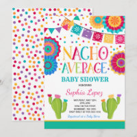 Fiesta Baby Shower Invitation Nacho Average Shower