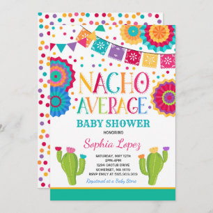 Fiesta Baby Shower Invitation Nacho Average Shower