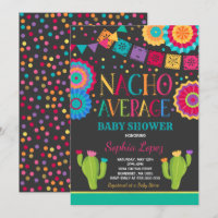 Fiesta Baby Shower Invitation Nacho Average Shower