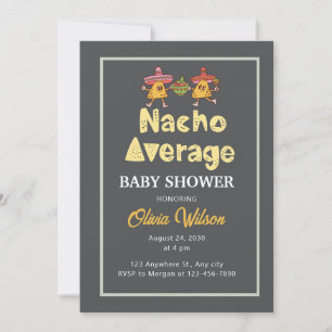Fiesta Baby Shower Invitation Nacho Average Shower