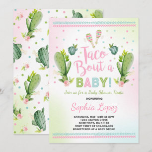 Fiesta Baby Shower Invitation Taco Bout A Baby