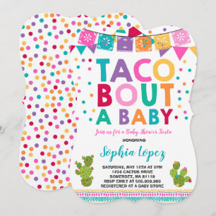 Fiesta Baby Shower Invitation Taco Bout A Baby