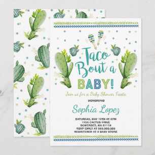 Fiesta Baby Shower Invitation Taco Bout A Baby