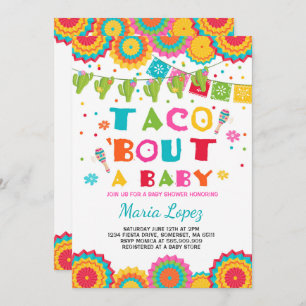 Fiesta Baby Shower Invitation Taco Bout A Baby