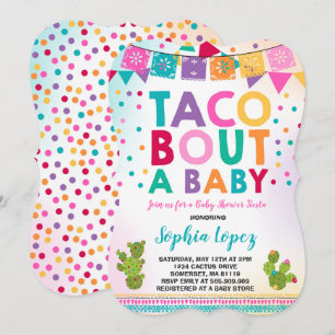 Fiesta Baby Shower Invitation Taco Bout A Baby