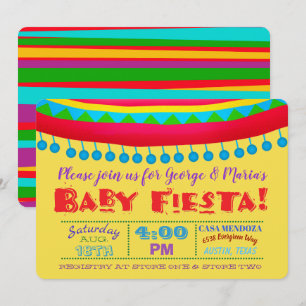 Fiesta Baby Shower Invitations