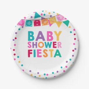 Fiesta Baby Shower Paper Plate Mexican Baby Shower
