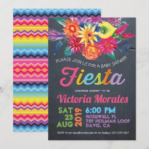 Fiesta Baby Shower Party Invitation