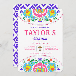 Fiesta Baptism Invitation