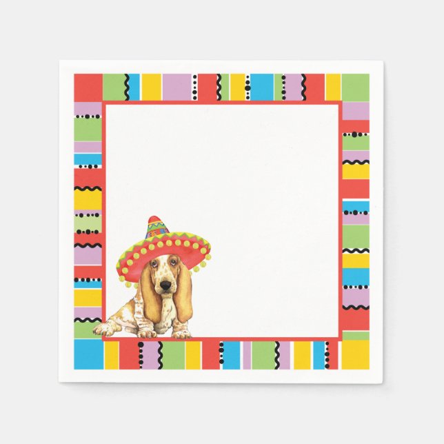 Fiesta Basset Napkin (Front)