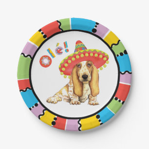 Fiesta Basset Paper Plate