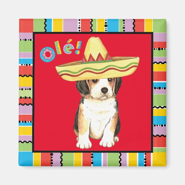 Fiesta Beagle Magnet (Front)