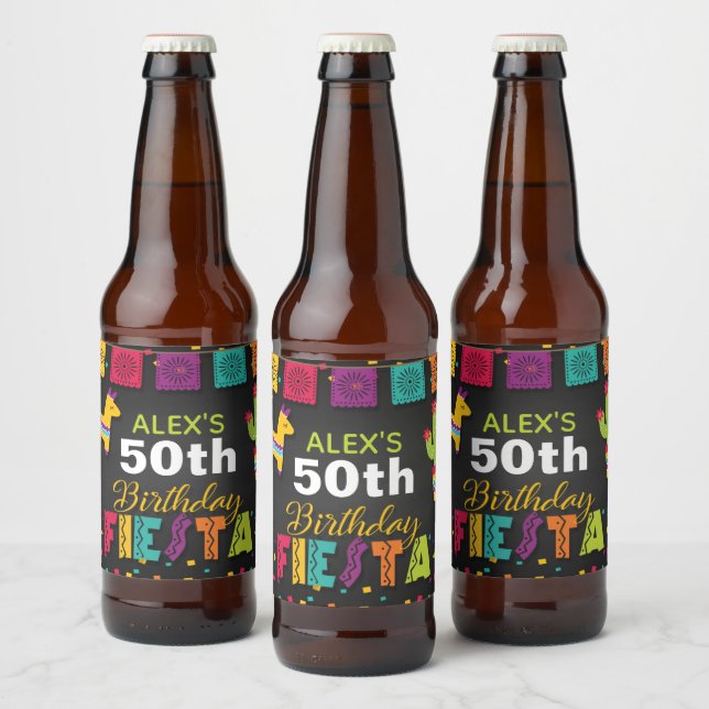 Fiesta Beer Label - Customise Name/Year (Bottles)