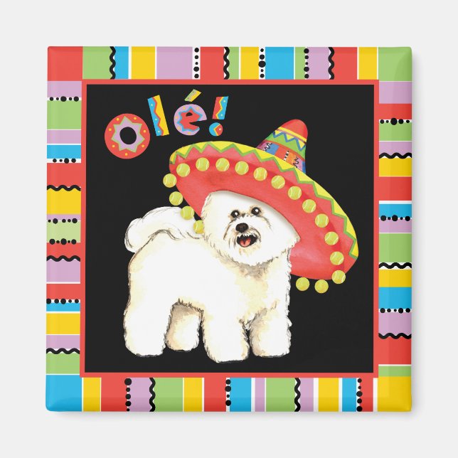 Fiesta Bichon Magnet (Front)