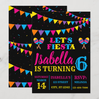 Fiesta Birthday Cinco De Mayo Party Invitation