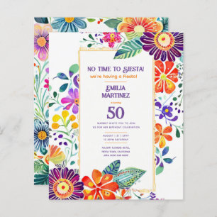 FIESTA Birthday  Folkart Flowers 21st 25th 30th