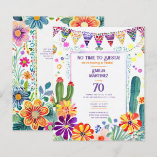 FIESTA Birthday  Folkart Flowers 40th 50th 60th 