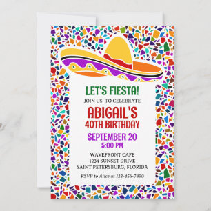 Fiesta Birthday Invitation