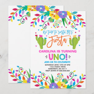 Fiesta Birthday Invitation Mexican Birthday Fiesta