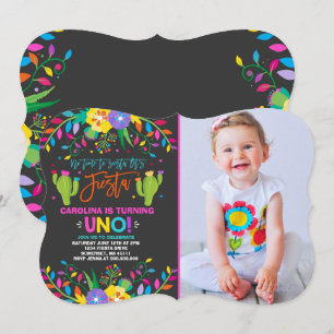 Fiesta Birthday Invitation Mexican Birthday Fiesta